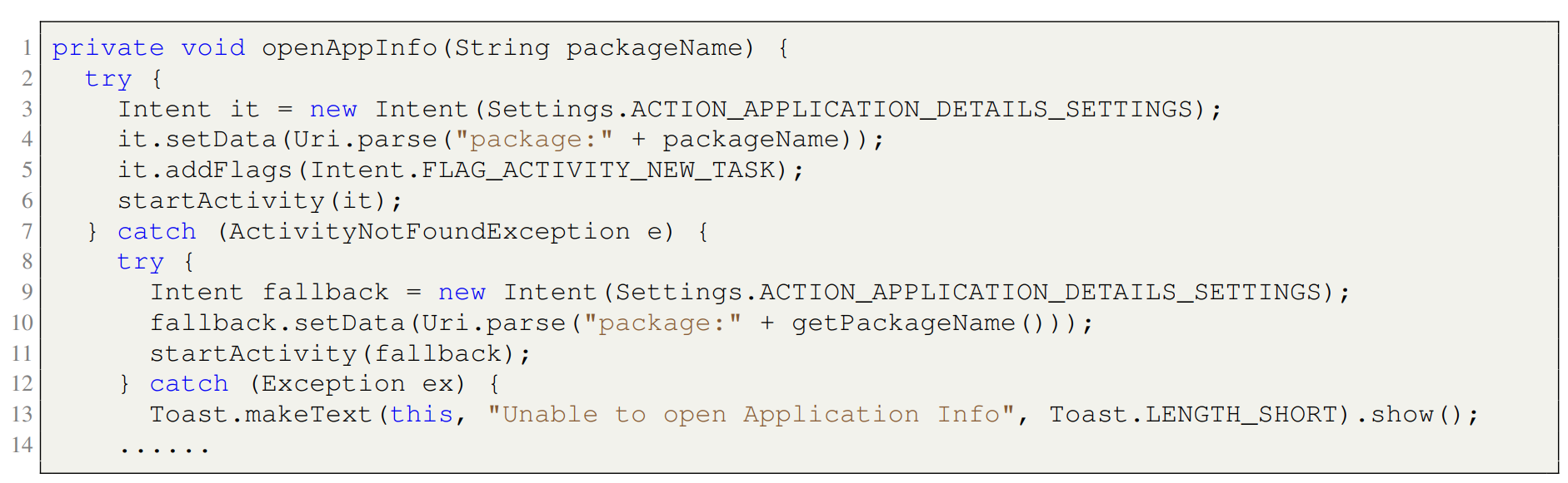 Defensive programming example